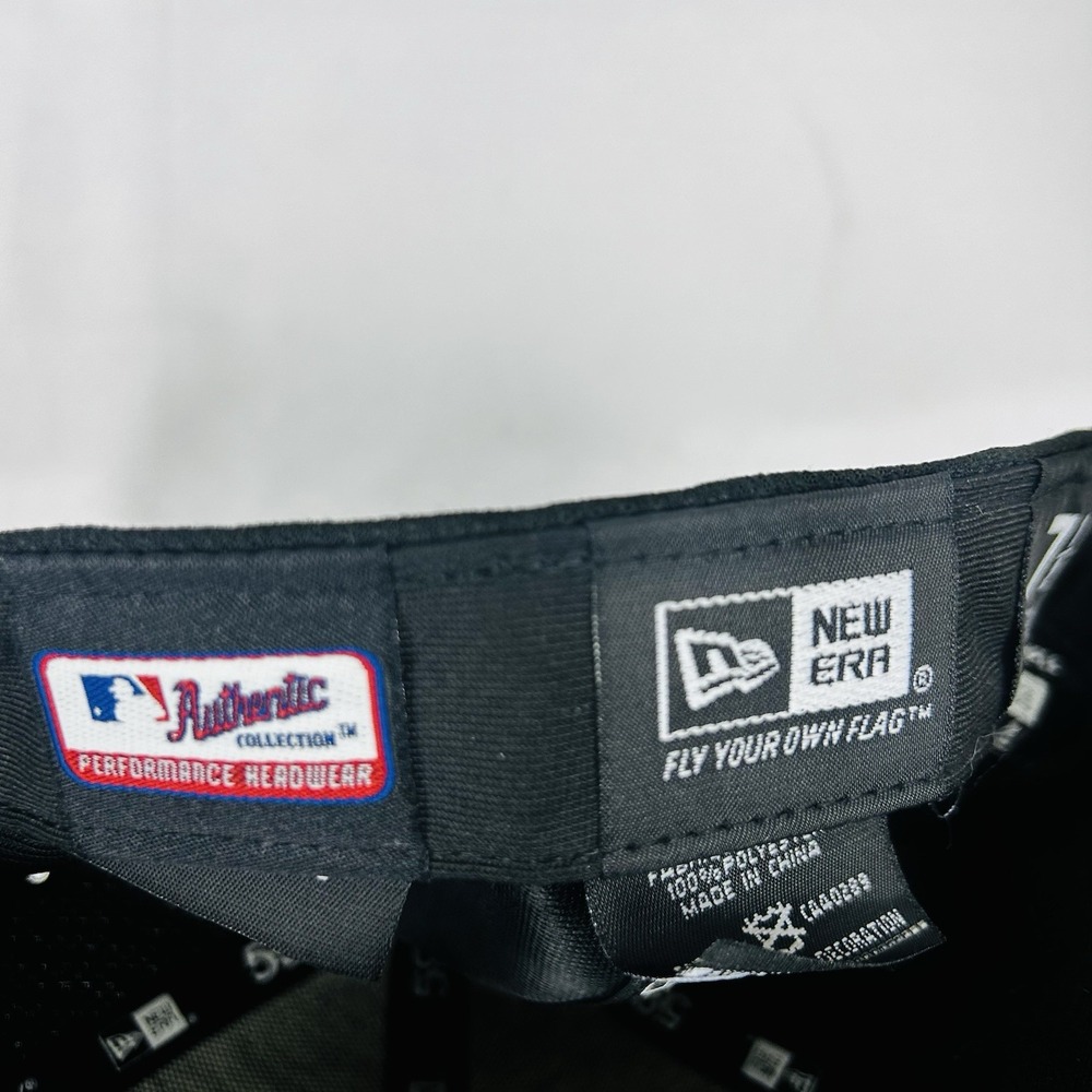 Pittsburg Pirates Hat Black Yellow Fitted 7 1/2 New Era Authentic Collection - Picture 7 of 8